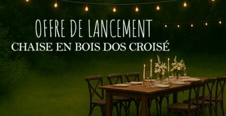 chaise bois location offre