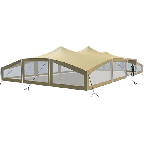 Tente berbère 20x12m en 3D